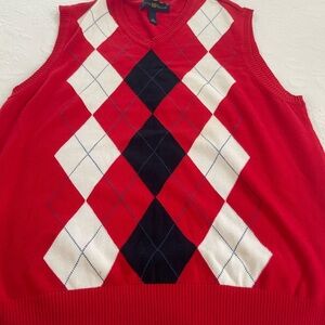 Club Room Red Sweater Vest